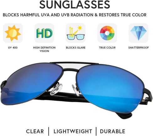 نظارات VITENZI الشمسية للرجال والنساء نظارات شمسية عصرية ورائعة، ظلال طيار عتيقة من Anzio in Kuwait