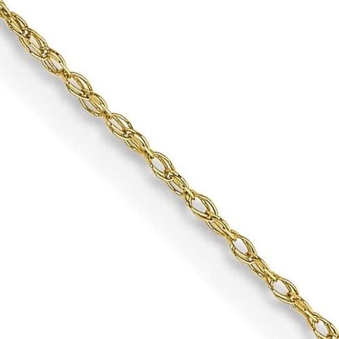 الصلبة 10K الذهب الأصفر .5mm مندف كابل حبل سلسلة قلادة in Saudi Arabia