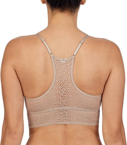 DKNY Women's Modern Lace Racerback Bralette Bra, Foam Lined Cups in Saudi Arabia