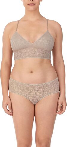 DKNY Women's Modern Lace Racerback Bralette Bra, Foam Lined Cups in Saudi Arabia