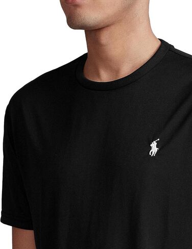 Polo Ralph Lauren Mens Crew Neck Performance T-Shirt (L, Black) in Saudi Arabia