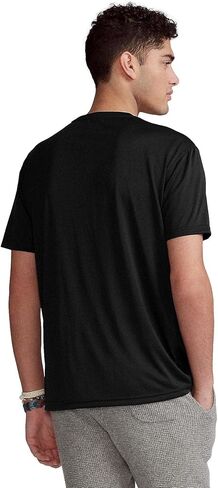 Polo Ralph Lauren Mens Crew Neck Performance T-Shirt (L, Black) in Saudi Arabia