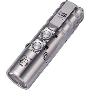 RovyVon Aurora A24 G2 Titanium LED Flashlight,1000 Lumen Pocket Flashlight with Lockout Mode,Rechargeable EDC Flahlight,7 Modes,Water Resistant for Everyday Carry, Hiking,Camping