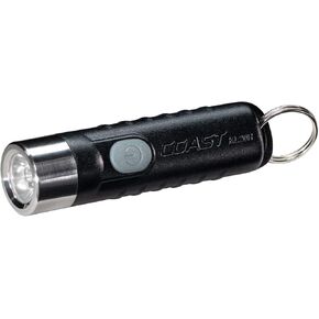 Coast KL20R 380 Lumen EDC Rechargeable Lightweight LED Keychain Flashlight, Black