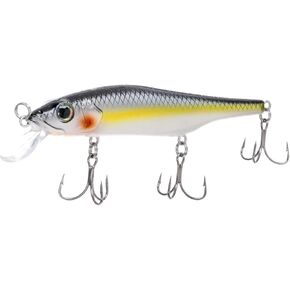 Bill Lewis Scope-Stik 100 Suspending 4'-6' Jerkbait صيد السمك النابض بالحياة في المياه العذبة والمياه المالحة مع خطافات Mustad UltraPoint ذات قبضة ثلاثية، ظل متستر