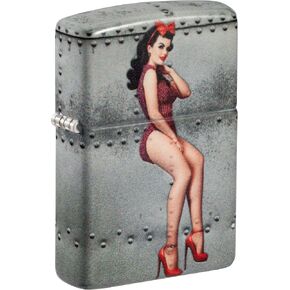Zippo Lighter: Nose Art Pin-up Girl - 540 Color 81558