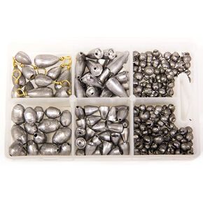 Bullet Weights Split Shot 215 Pieces, Multicolored, One Size, (Ask-6)