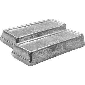 Pure Soft Lead Ingots (Pure 99.9%) for Casting of Fishing sinkers and Weights (4.4lb)