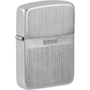 Zippo Lighter: 1941 Replica, Engraved Design - Brushed Chrome 81487