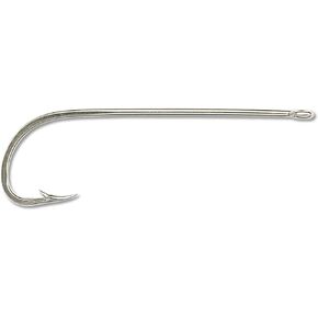 Mustad Classic Extra Strong Forged Barbless Reversed Point Turned Up Eye Octopus/Beak Hook (Pack of 10)