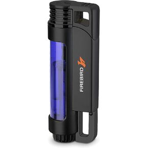 Illume Triple Torch Butane Refillable and Lighter Transparent Blue