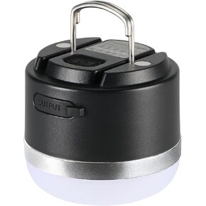 Joyzy Camping Lantern Rechargeable, 600lm LED Camping Light, 3600mAh Outdoor Rechargeable Lantern, Mini Hanging Lantern for Camping, Fishing, Car or House Emergency Kit (Green)