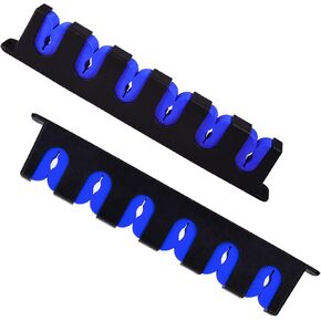 SAVITA 1 Pair Wall Mounted Fishing Rod Rack, Horizontal Fishing Rod Holders Storing 6 Poles Fishing Pole Holder for Wall Garage Boat