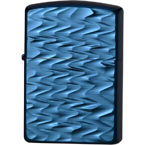Zippo 62TIBL-RIP Lighter Blue Armor Double Sided Titanium Coating