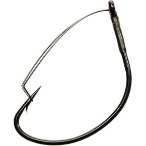 Mustad Wide Gap Weedless Hook - Black Nickel 3/0