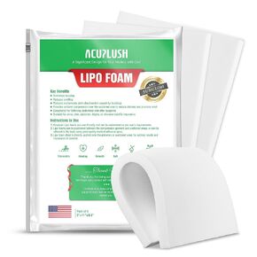 3 Pack Lipo Foam Pads - Post Surgery Ab Board for Liposuction Recovery, Flattening Abdominal Compression Garments for Tummy Tuck Surgery (8" x 11" x 0.5")