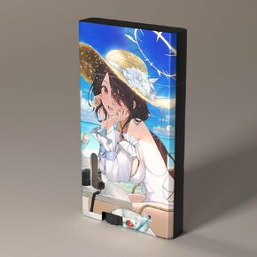 Anime Girl Windproof Butane Jet Torch Lighter,Funny Cool Lighters,Adjustable Jet Flame Torch,Refillable,Grill BBQ Candle Camping(Without Gas)