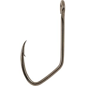 Matzuo Sickle Siwash Open Eye Hook, Black Chrome, 2/0