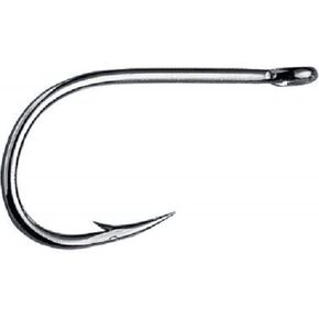 Mustad Mustad Ultra Point Long Shank Kirbed Big Gun Catfish Hook ' Pack of Black Nickel Size 0