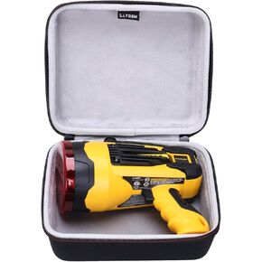 LTGEM Hard Case for STANLEY Rechargeable Lithium Ion Ultra Bright LED Spotlight Flashlight(Inside: 7.8"x6.8"x3.5") - Travel Protective Carrying Storage Bag, Case Only
