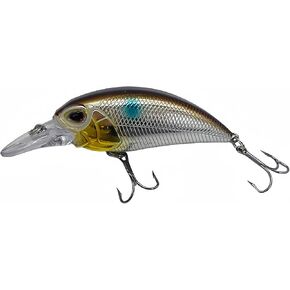 Fishing Lures Hard Bait Deep Diving Swimbait Crankbait Topwater Lures with Treble Hooks 3D Eyes for Bass Trout Freshwater and Saltwater Depth 1-1.5m Weight 14.5g