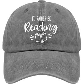 Book Lover Baseball Caps I'd Rather Be Reading Dad Hats, Vintage Hat for Women in Saudi Arabia