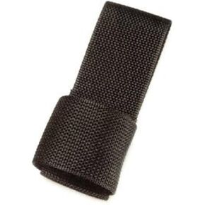 Police Security Black Nylon Universal C&D Cell Flashlight Holder Ring Case for Duty Belts