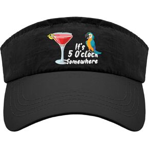 It is 5 Oclock Somewhere Caps Visor for Men Baseball Hat Uv Protection Golf Hats