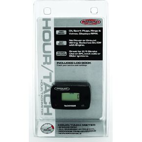 Hardline Products HR-8061-2 Hour Meter/Tachometer for up to 2-Cylinder Engines,Black