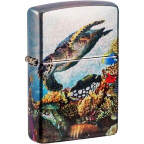 Zippo Deep Sea Design 540 Tumbled Chrome Pocket Lighter