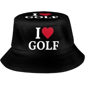 Fashion Golf Bucket Hat Unisex Sports Golf Fisherman Hat Packable Summer Travel Beach Sun Hat for Men Women