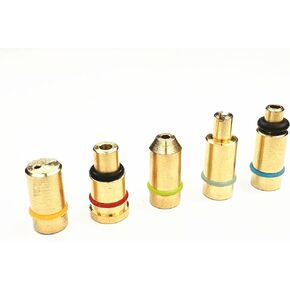 5 in 1 Set Gas Refill Adapter Compatible with Dupont Lighter Yellow/Red/Green/Blue Caps