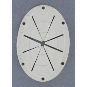 White Oval Rod Holder, Large
