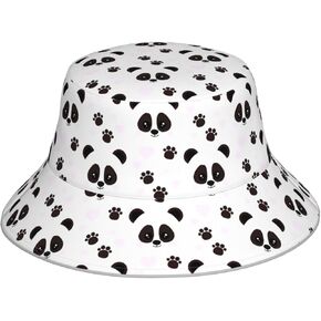 Fox Pattern Bucket Hat for Women Men Teens Double-Side-Wear Reversible Summer Beach Sun Hat Packable Fisherman Cap