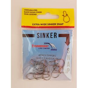 Large Extra-Wide Sinker Snap, Black Nickel