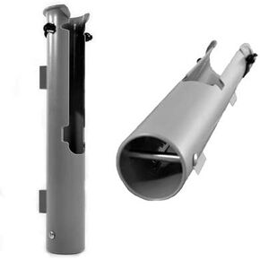 Riveted Rod Holder | Gray | Gimbal Pin for Nets, Gaffs, and Offshore Fishing Rods
