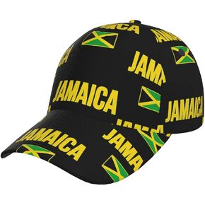 Cute Jamaica Flag Baseball Cap for Men Women Jamaican Trucker Hat Adjustable Snapback Baseball Hat
