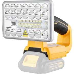 for Dewalt 20V Max LED Work Light, Hiesuan 18W 2000LM for DeWalt Flashlight Spotlight Portable Outdoor Light with 5V 2.1A USB Port for Repairing, Garage, Camping, Jobsite