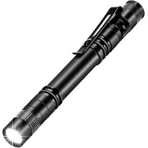 MODOAO LED Penlight Flashlight Tactical Torch, 4 Pcs 200LM Penlight Flashlight Tactical Torch with Clip Pocket Penlight Portable Emergency Light (4 Pcs)