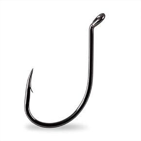 Mustad UltraPoint 92553NP 1X Strong Octopus Bait Fishing Hook, Black Nickel, 8
