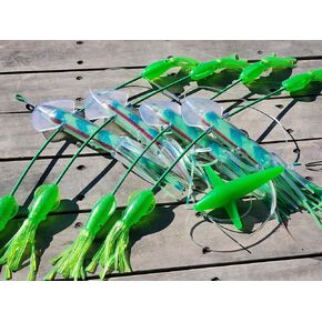 Long Tail Flippy Floppy Thing Fishing Daisy Chain Tuna & Marlin Magnet