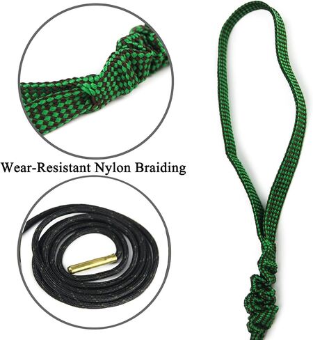 GUGULUZA Gun Snakes, 2 Pcs Rifle Cleaning Rope Gun Cleaner Brush for Various Caliber, Compact Gun Cleaning Supplies for Handgun, Shotgun in Saudi Arabia