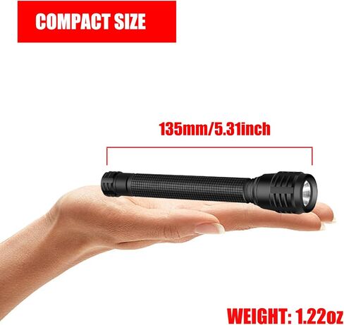 Pocket Flashlight 1200 Lumen Single Mode LED Penlight Torch Pen Flash Light for Tight Space Inspection Repair Work, 2 Pack in Saudi Arabia