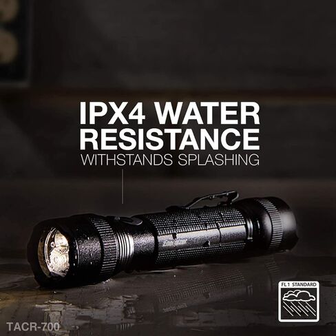 Energizer TAC500 Rechargeable LED Flashlight (2 Pack), Super Bright LED Light for Outdoor and Emergency Use, Durable IPX4 Water Resistant Rechargeable Flashlight, Includes Micro-USB Charging Cord in Saudi Arabia