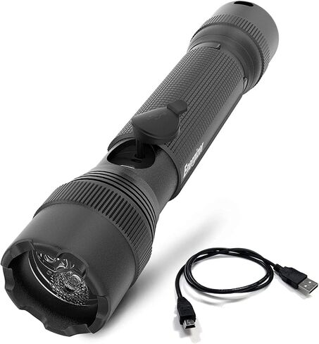 Energizer TAC500 Rechargeable LED Flashlight (2 Pack), Super Bright LED Light for Outdoor and Emergency Use, Durable IPX4 Water Resistant Rechargeable Flashlight, Includes Micro-USB Charging Cord in Saudi Arabia