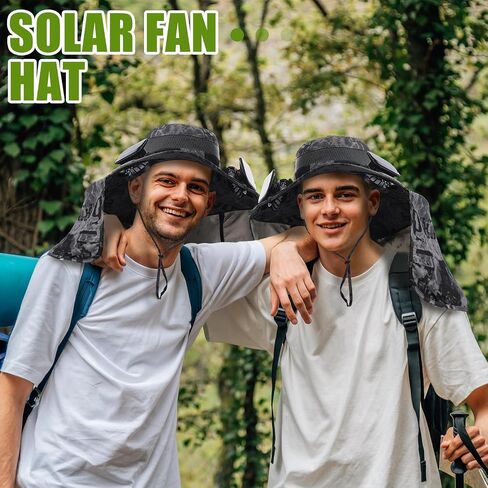 Chuarry Wide Brim Sun Hat with 2 Fan in Kuwait