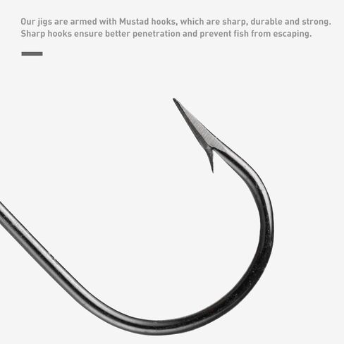 JOHNCOO Mushroom Style Jig Heads Lead Hook with 3D Redfish Eyes Treble Hooks Luminous Round Jig Head Fishing Hooks Kit for Trout Bass Mixed Weights Fishing Hooks Set in Saudi Arabia