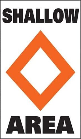 Taylor Made Products 46171 Sur-Mark Marker Buoy Label (Shallow Area) in Saudi Arabia