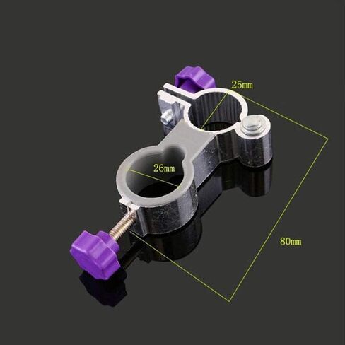 حامل مظلة كرسي الصيد، كرسي صيد من سبائك الألومنيوم مع حامل قضيب، حامل مظلة قابل للتعديل للكرسي، مشبك مظلة خارجي بدون استخدام اليدين (أرجواني) in Kuwait