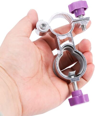 حامل مظلة كرسي الصيد، كرسي صيد من سبائك الألومنيوم مع حامل قضيب، حامل مظلة قابل للتعديل للكرسي، مشبك مظلة خارجي بدون استخدام اليدين (أرجواني) in Kuwait